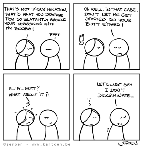 No discrimination